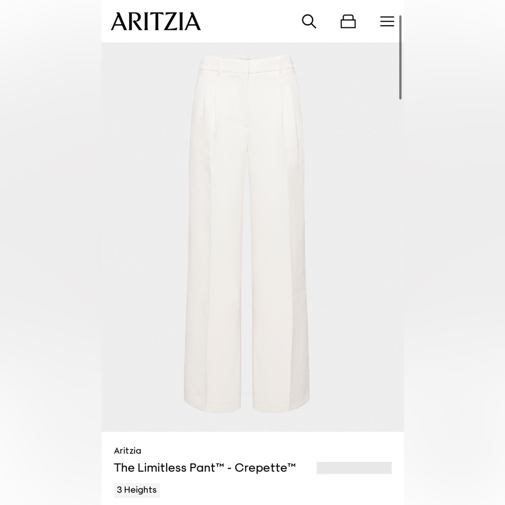 Aritzia Limitless Pants - Crepette Light Birch